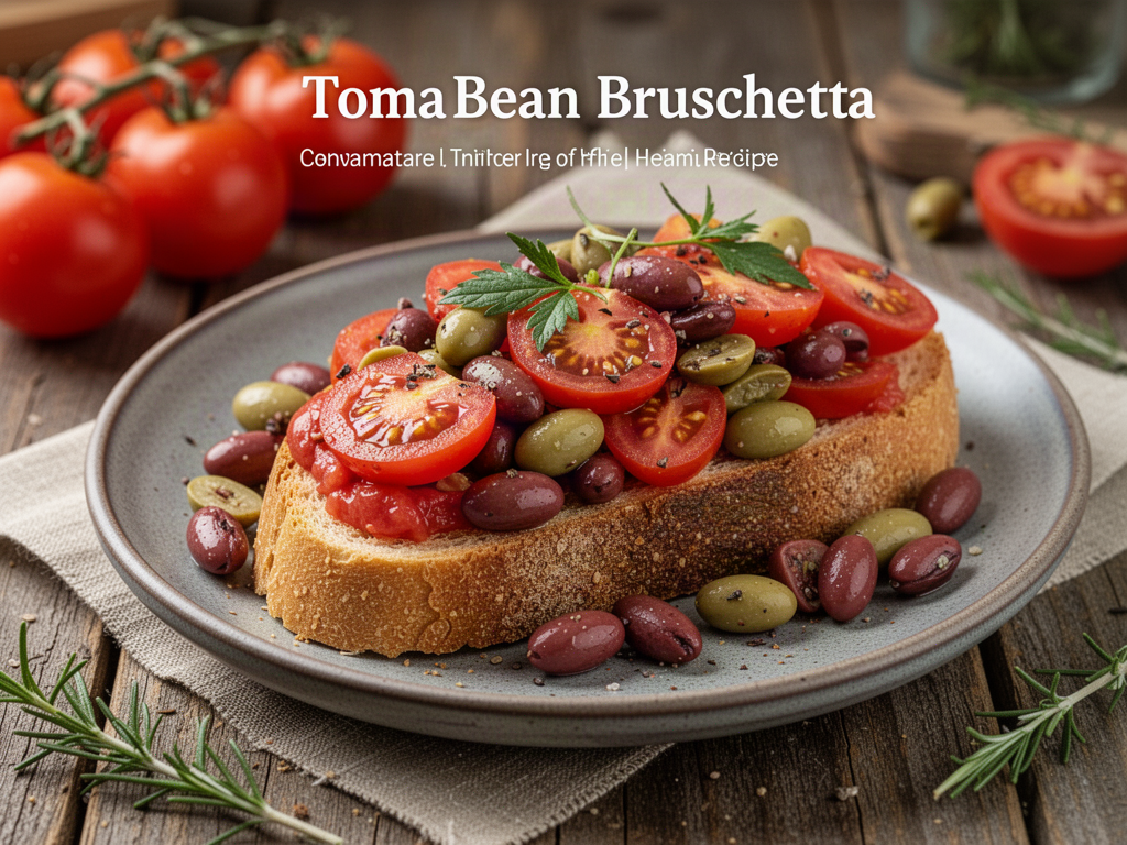 Tomato Bean Bruschetta