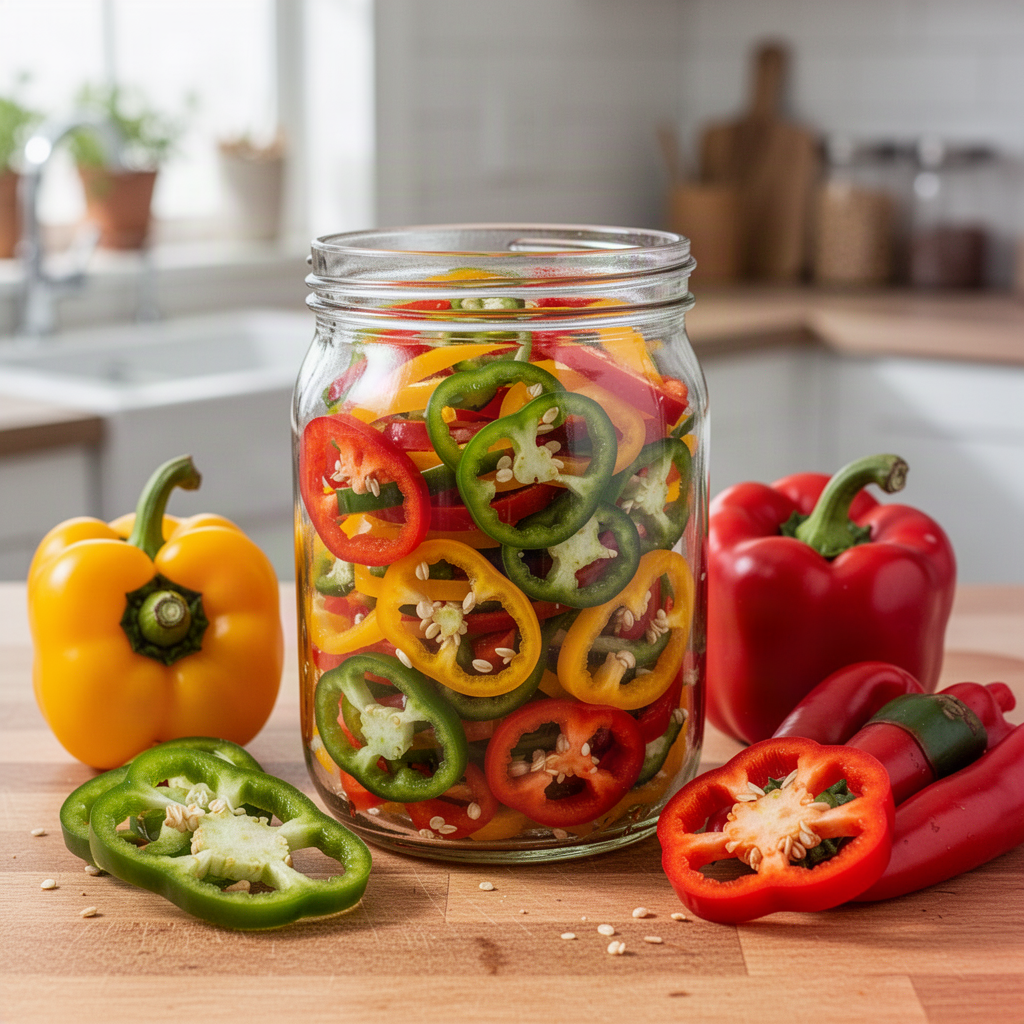 Fridge Pickled Peppers