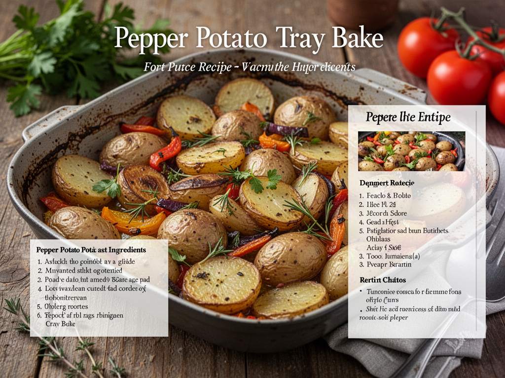 Pepper Potato Tray Bake
