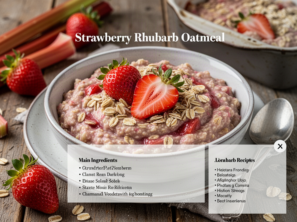 Strawberry Rhubarb Oatmeal