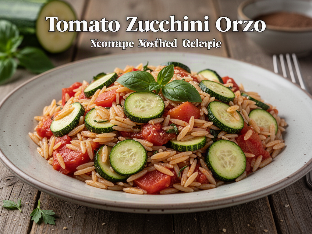 Tomato Zucchini Orzo