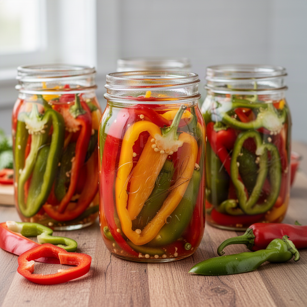 Canned Pickled Peppers
