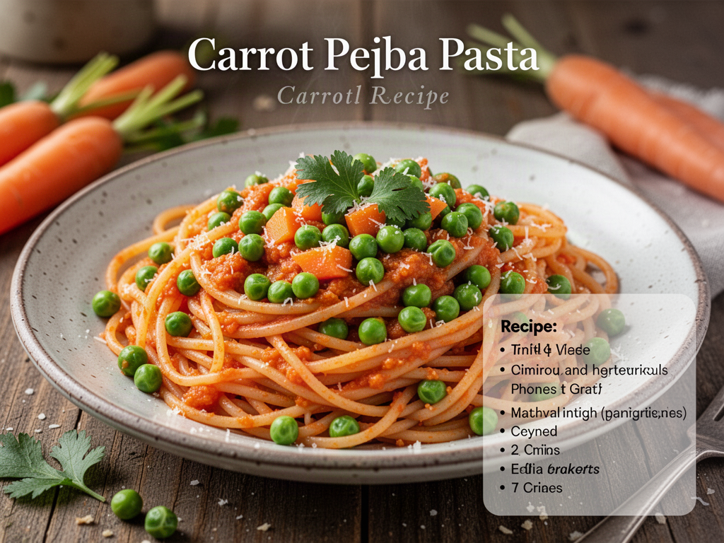 Carrot Pea Pasta