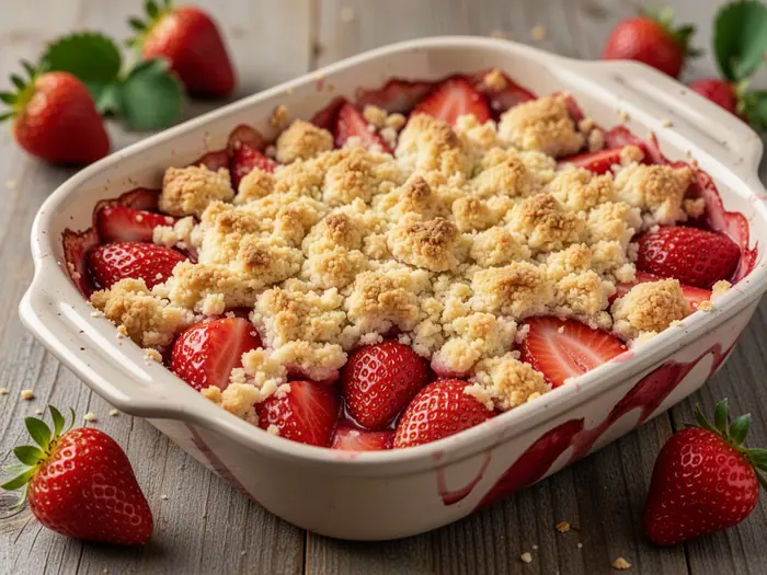 Strawberry Crumble